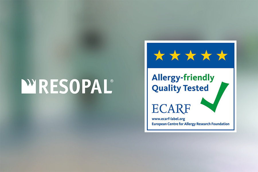 RESOPAL® eerste fabrikant decoratief plaatmateriaal met certificaat allergievriendelijke producten